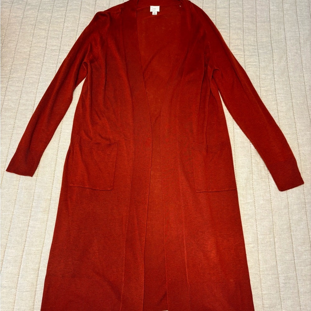 Women's Rust Cardigan Sweater